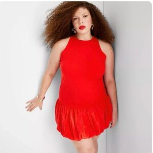 Future Collective Women’s Bubble Mini Tank Dress Size 3X NWT